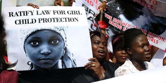 Nigeria des-femmes-protestent-contre-l-enlevement